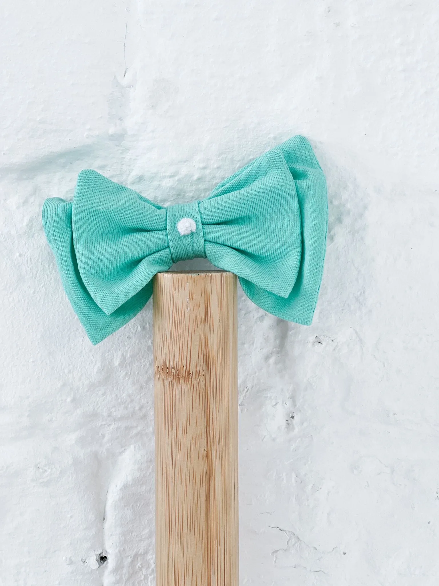 Girls Small Mint Hairbow