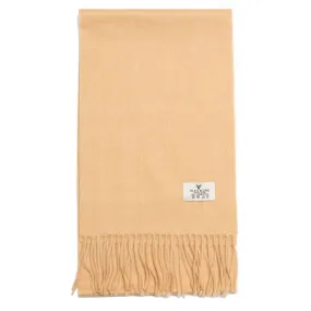 Glenmore 100% Lambswool Tartan Scarf - Warm Camel