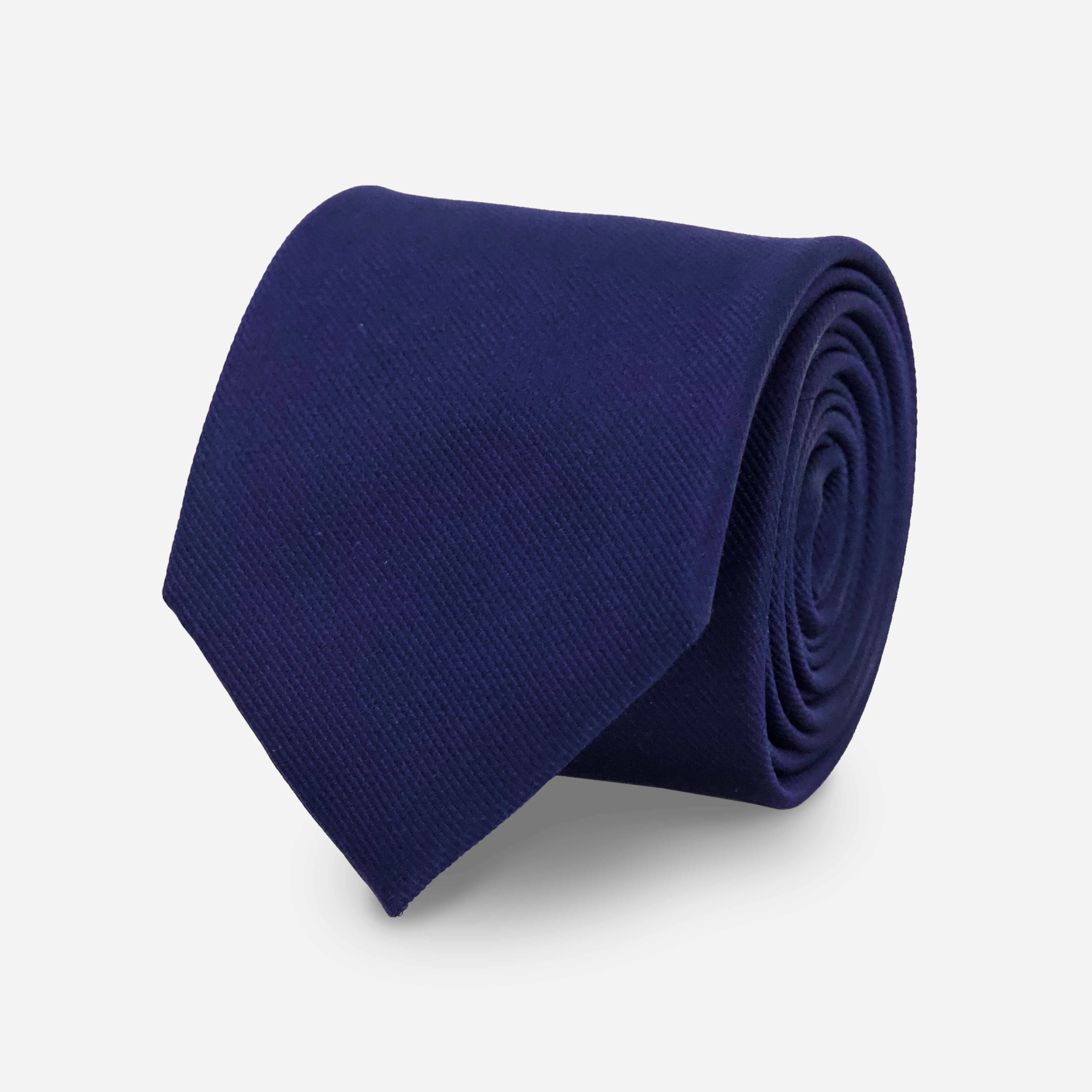 Grosgrain Solid Navy Tie