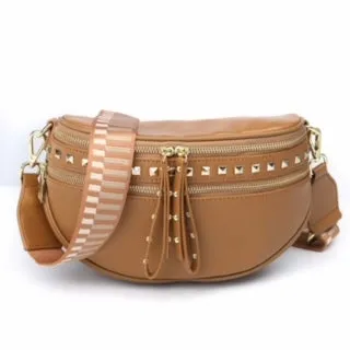 Hi Ho & Co Obsessed Studded Bag Camel