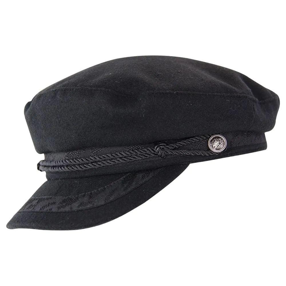 HW Collection Greek Fisherman Unisex Cap - Black