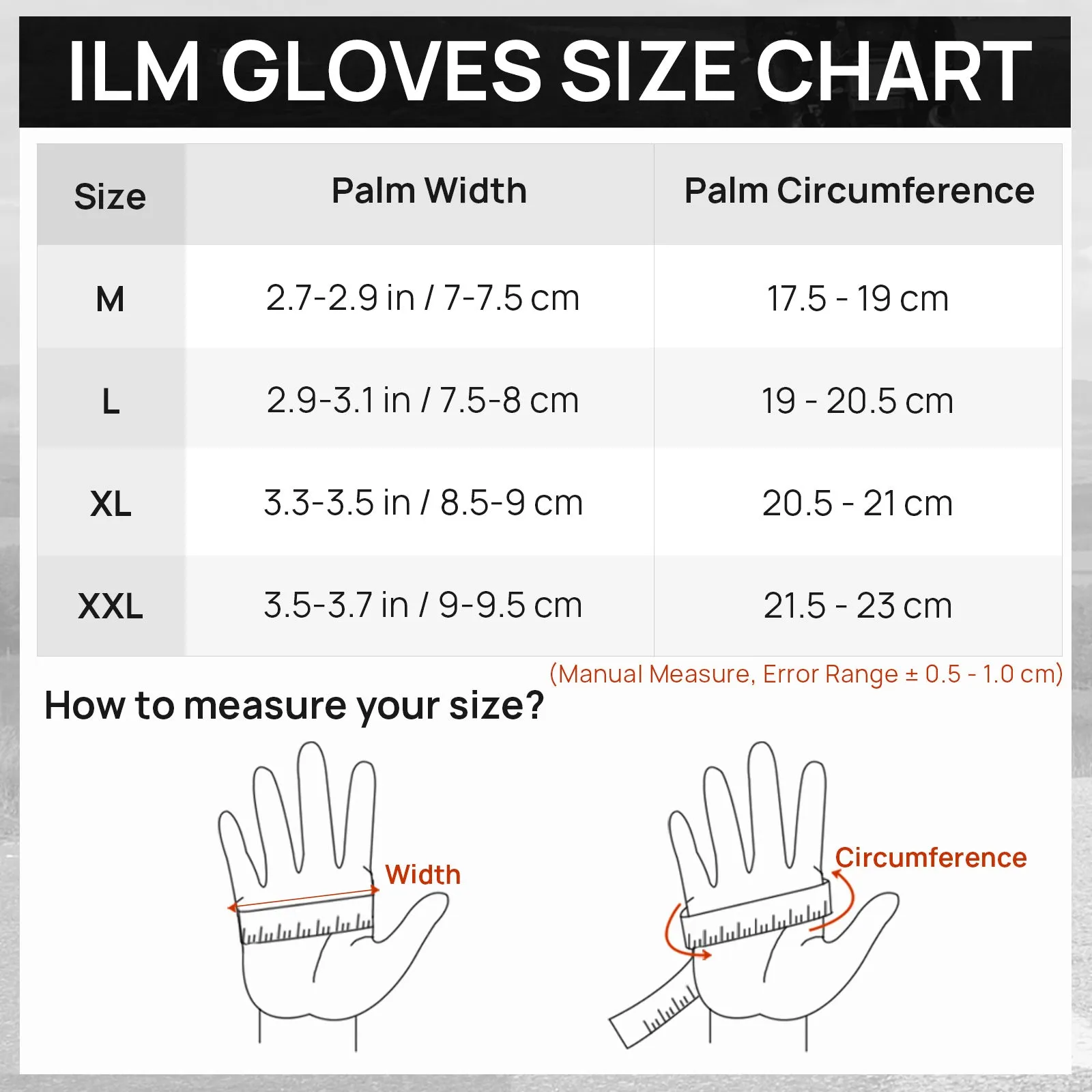 ILM Winter Motorcycle Gloves Model 15S