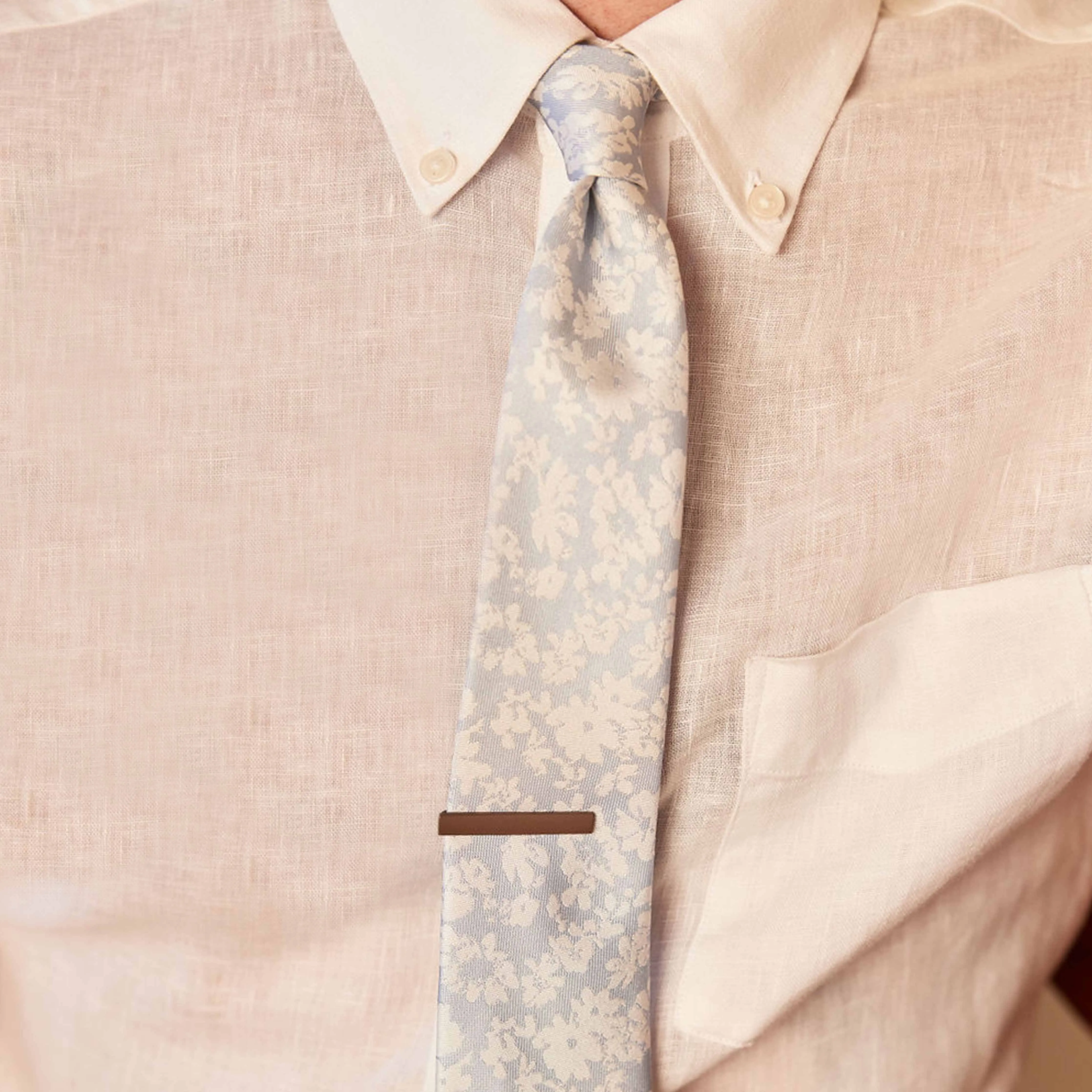 Incognito Floral Light Blue Tie