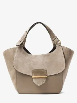 Josie Large Leather and Suede Tote