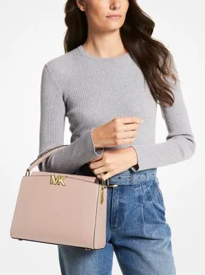 Karlie Medium Leather Satchel