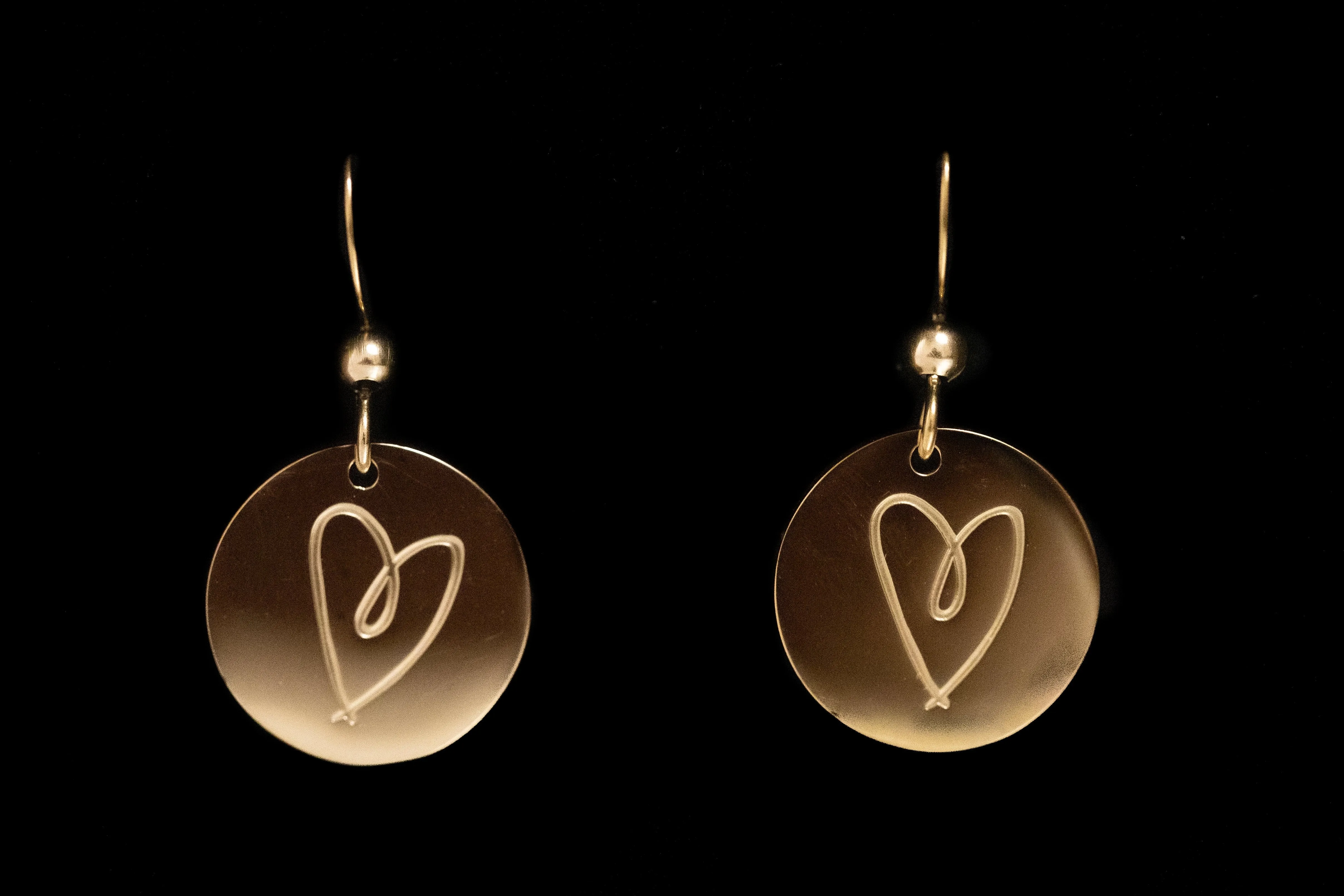 Latched Mama Dangle Heart Earrings