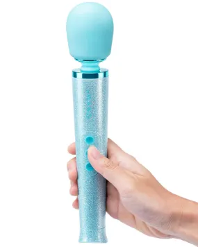 Le Wand All That Glimmers Wand Vibrator - Blue