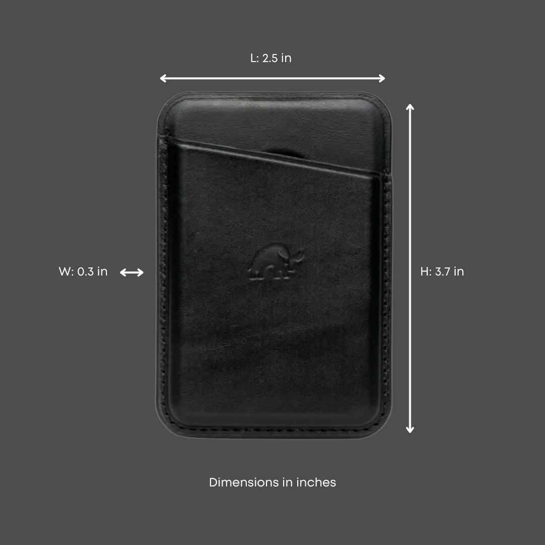 Leather Magnetic Wallet - BLACK EDITION