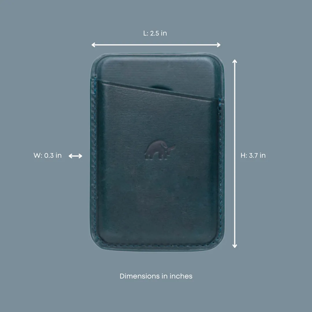 Leather Magnetic Wallet - OCEAN