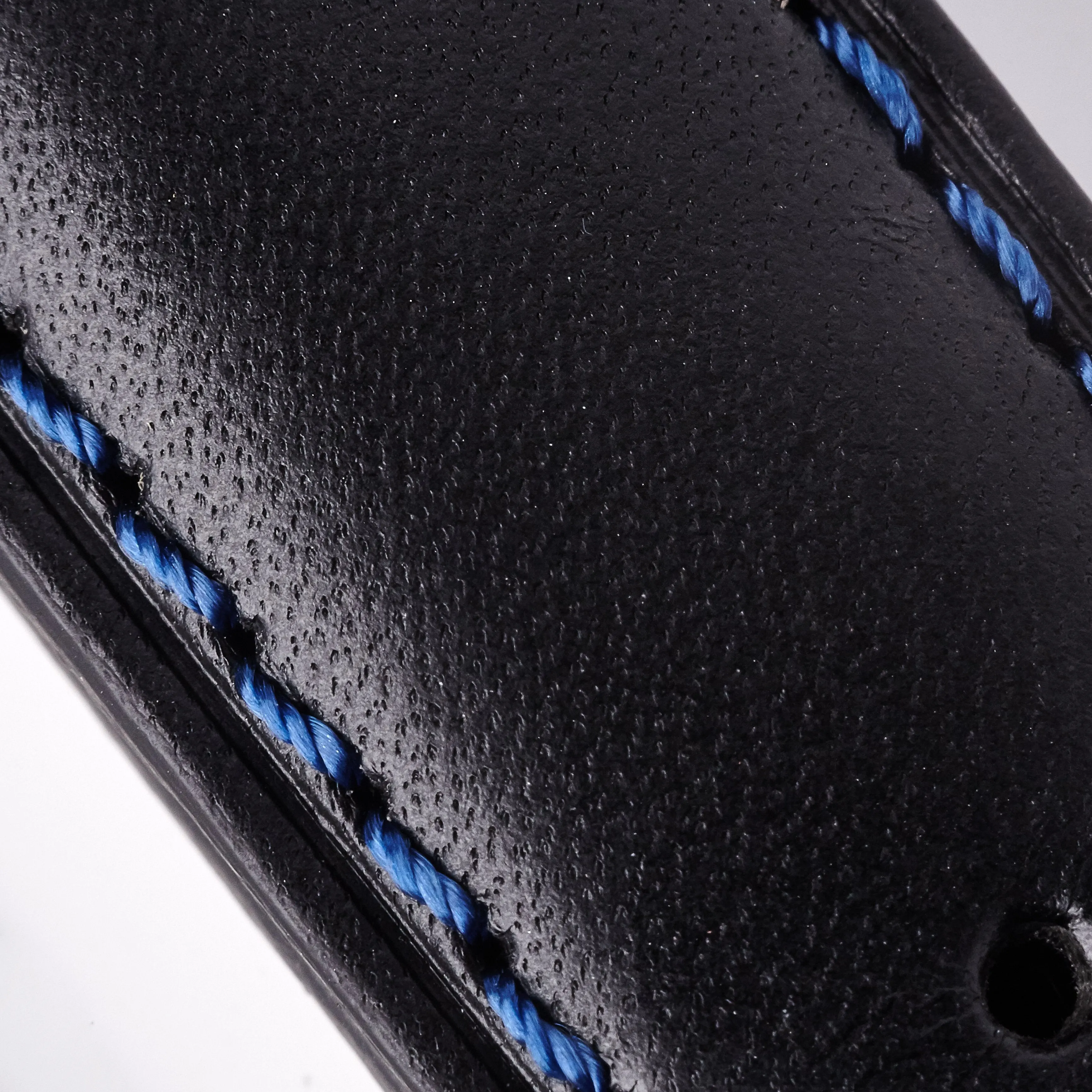 Leather Strap - Black/Blue