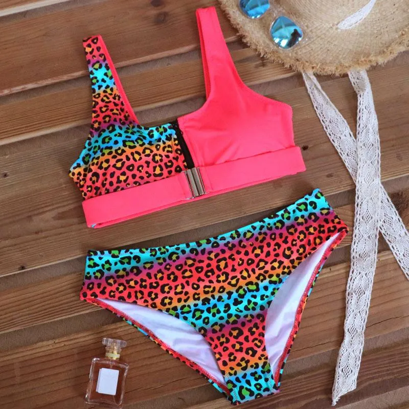 Leopard Print Pushup Bikini