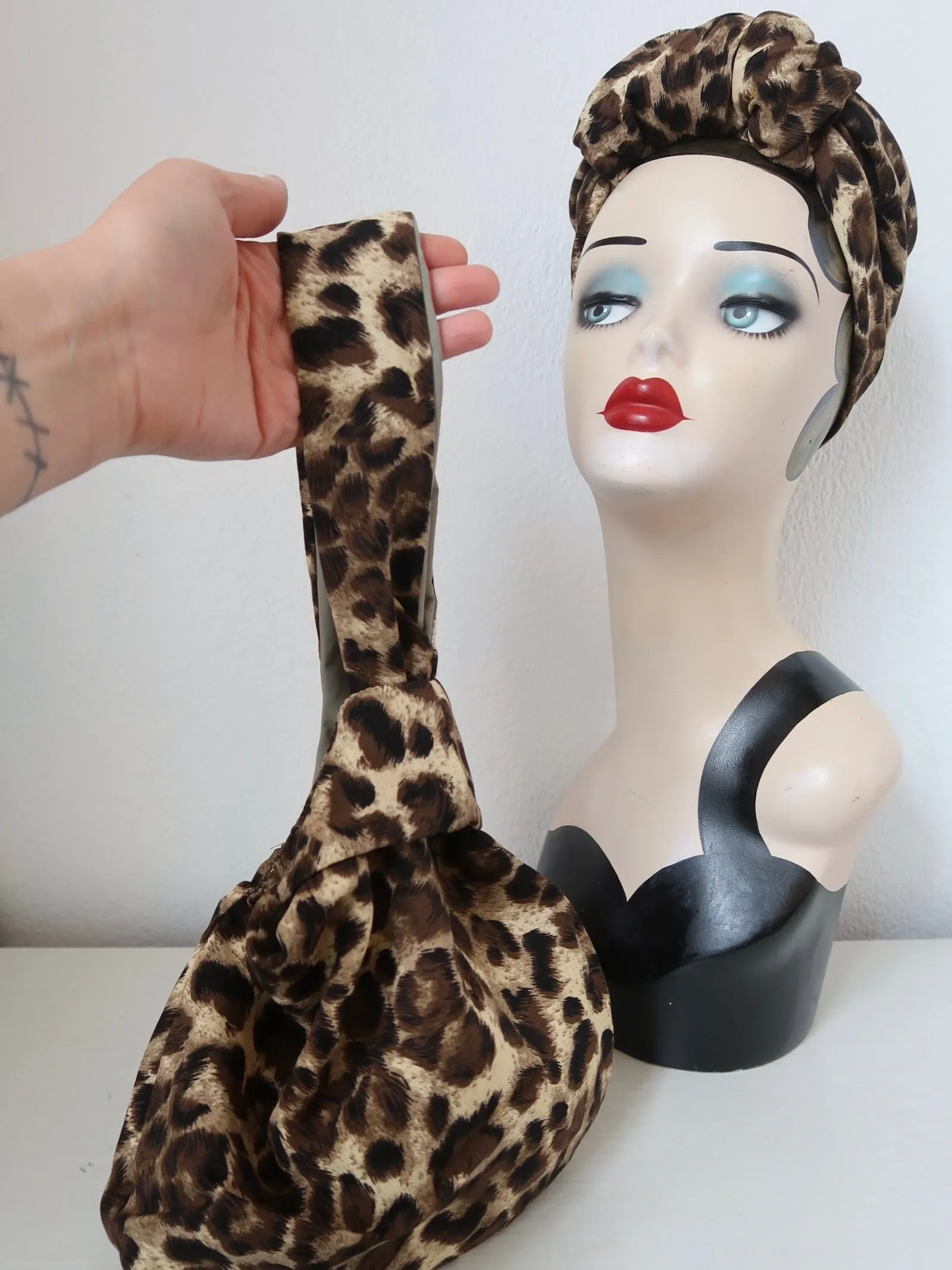 Leopard Print Vintage Style Bag Set