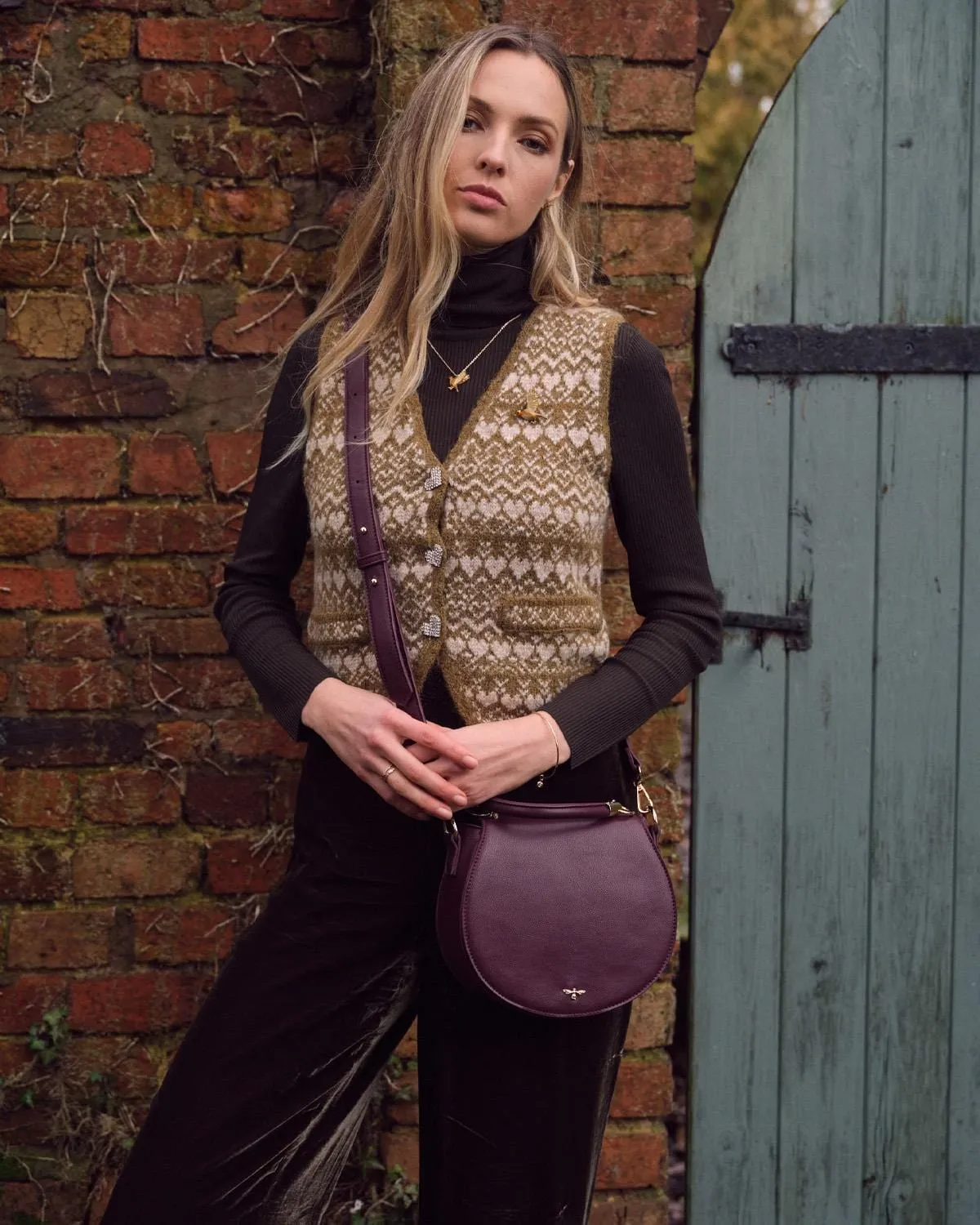 Liberty Saddle Bag - Burgundy