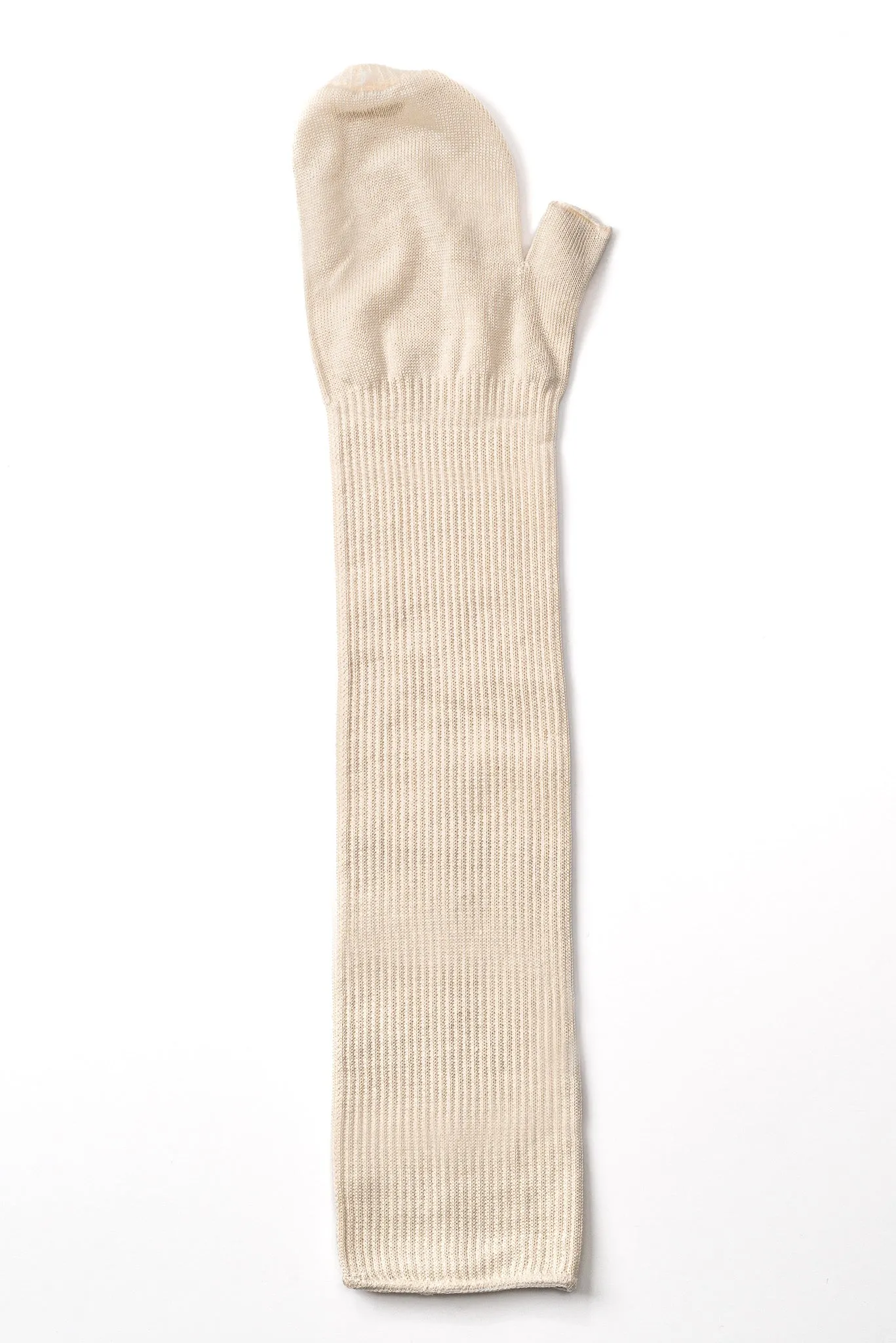 Long Silk Fingerless Mitts