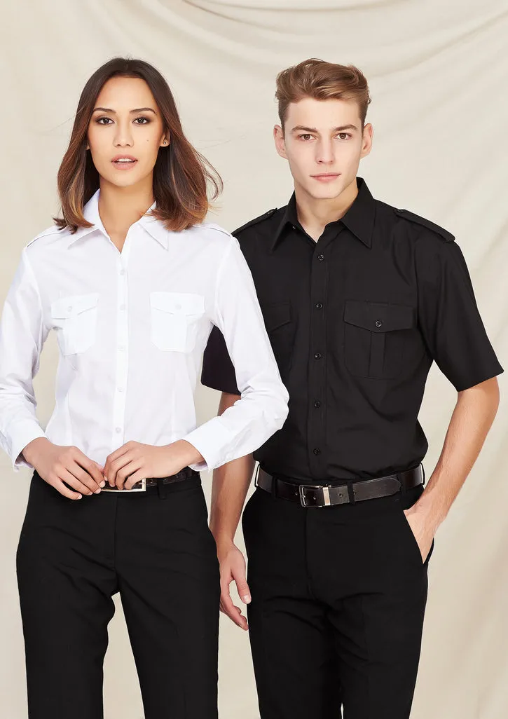 Mens Epaulette Short Sleeve Shirt