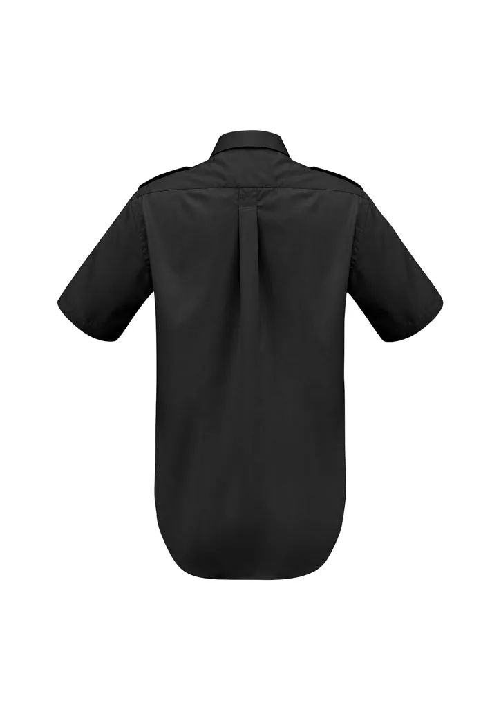 Mens Epaulette Short Sleeve Shirt