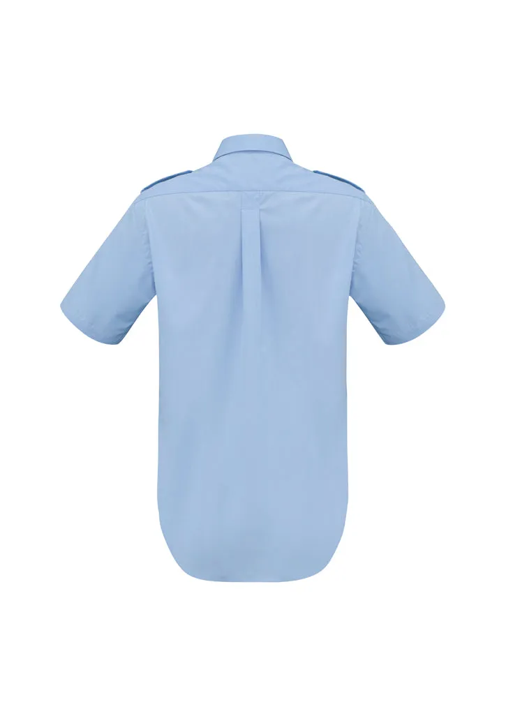 Mens Epaulette Short Sleeve Shirt