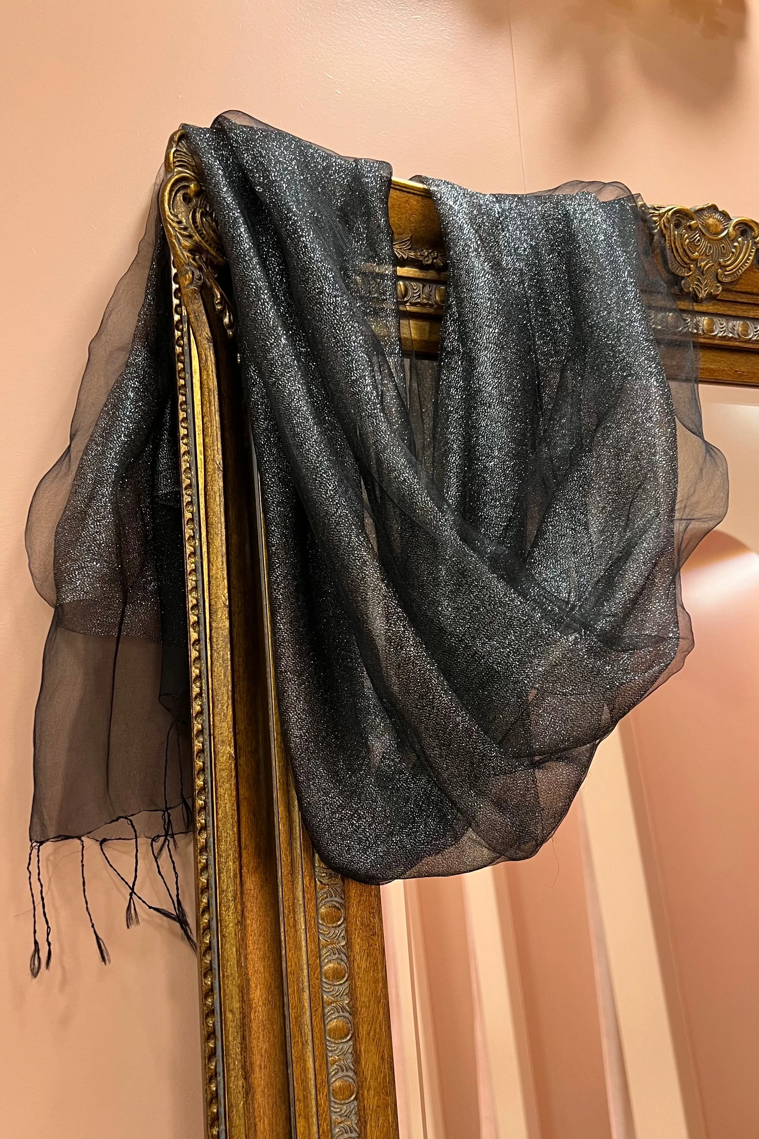 Metallic Scarf - Black