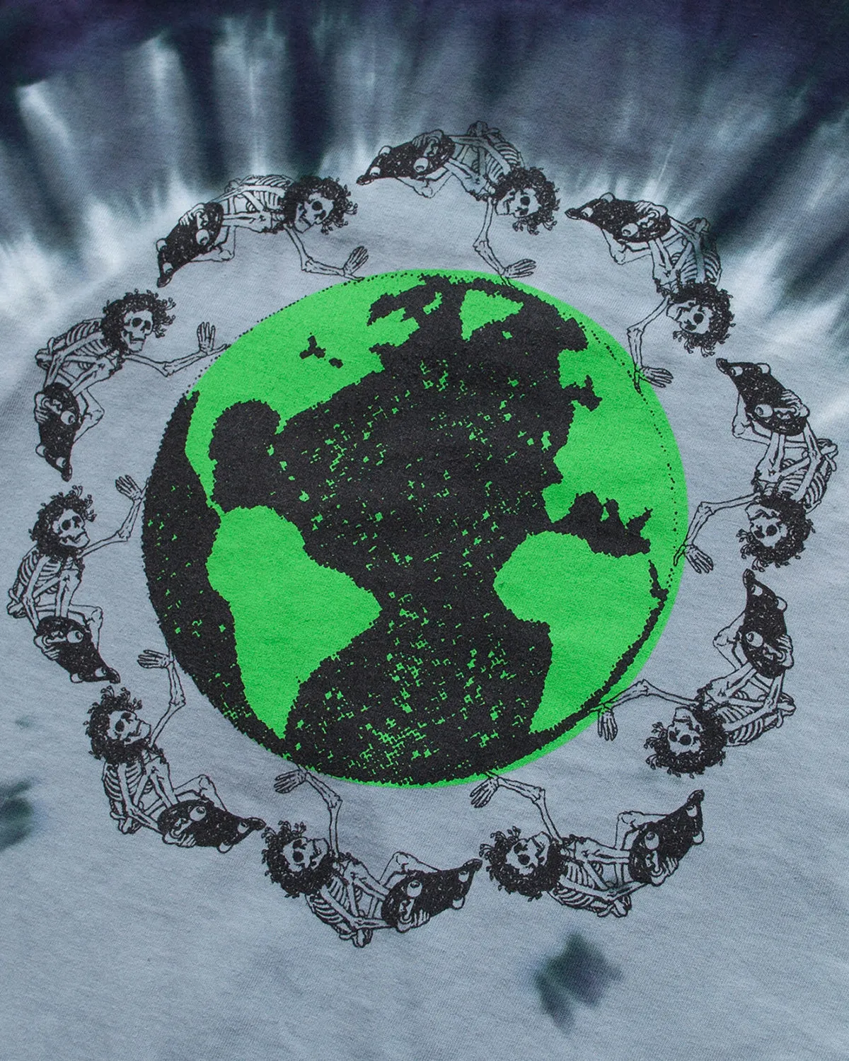 MN07 Dead Plant World SS Tee - Black/Green Tie Dye