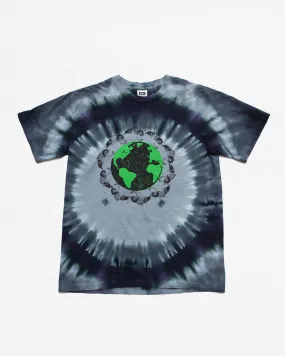 MN07 Dead Plant World SS Tee - Black/Green Tie Dye