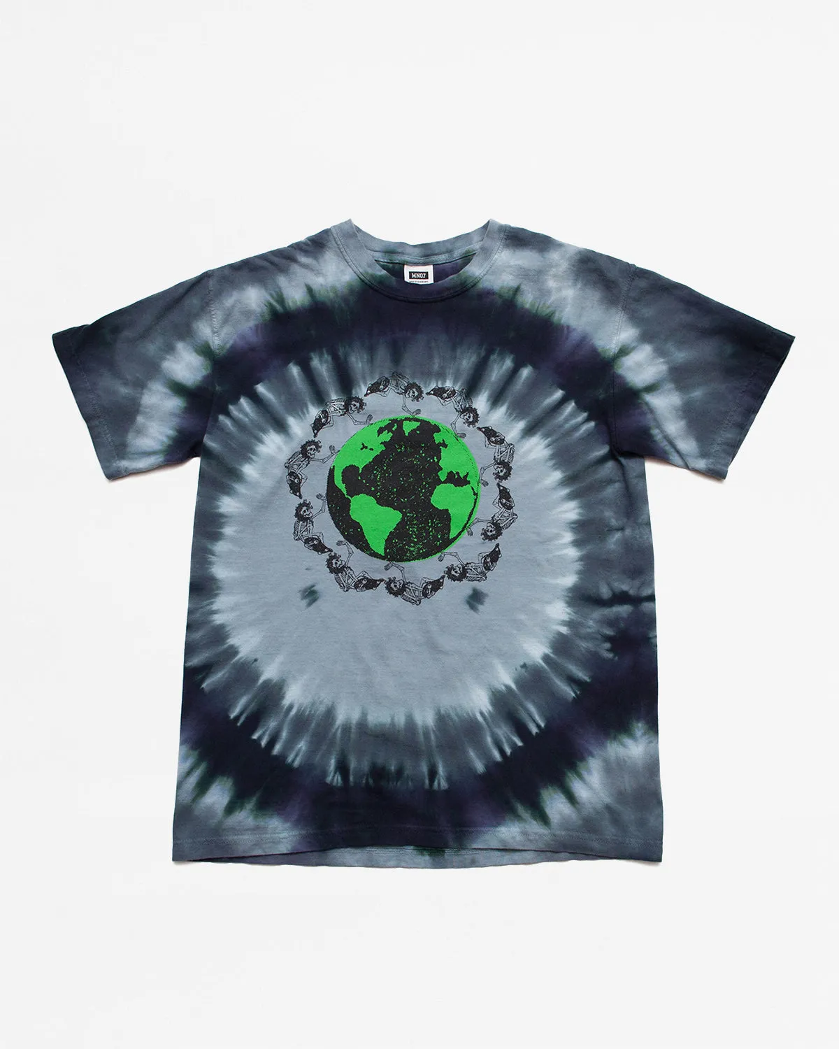 MN07 Dead Plant World SS Tee - Black/Green Tie Dye