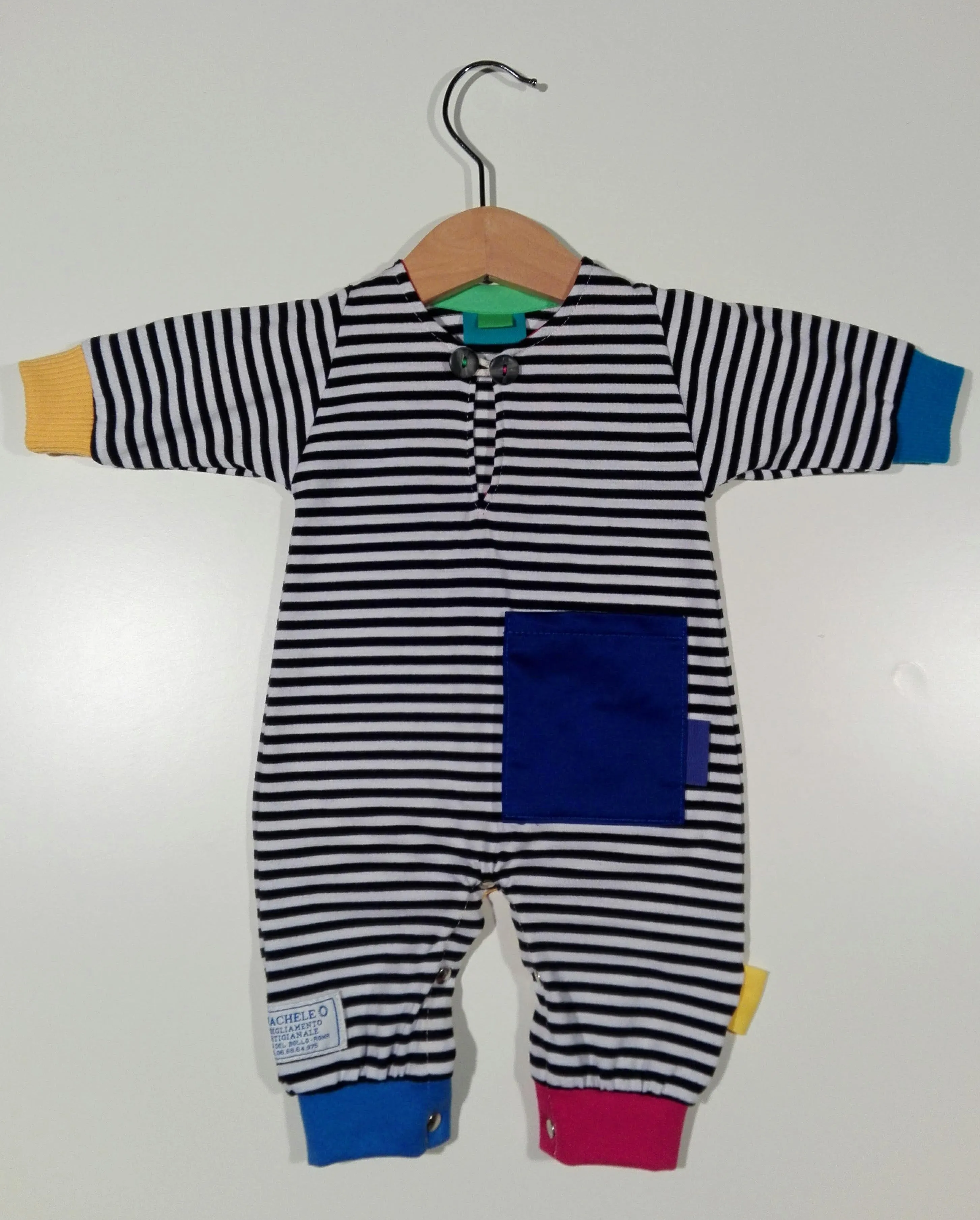 Onesie in cotton with pockets