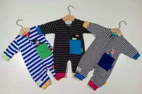 Onesie in cotton with pockets