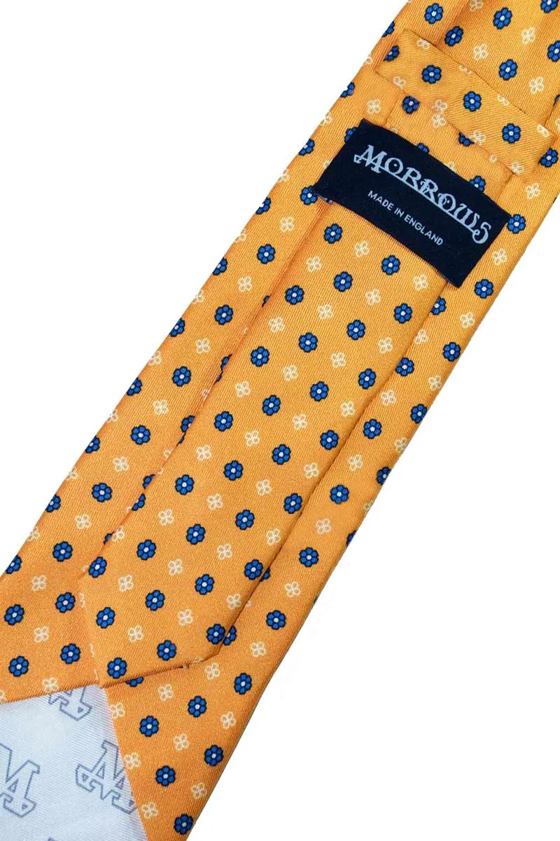 Orange Floral Tie