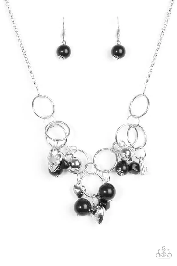 Paparazzi Accessories  - In A Bind #L685 - Black Necklace