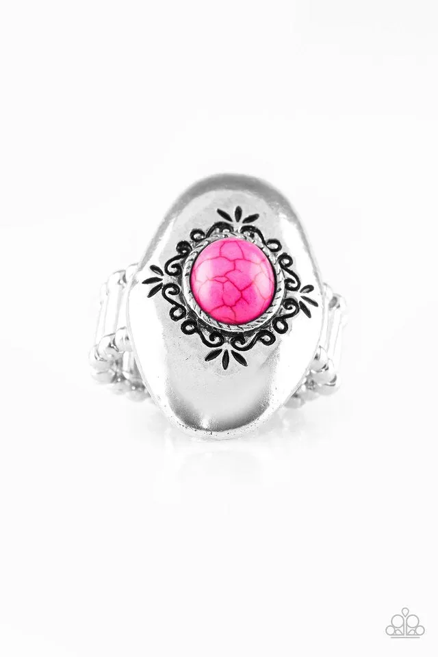 Paparazzi Accessories  - Stone Garden #RR1/F1 - Pink Ring