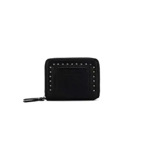 Rebel Black Studded Mini Wallet