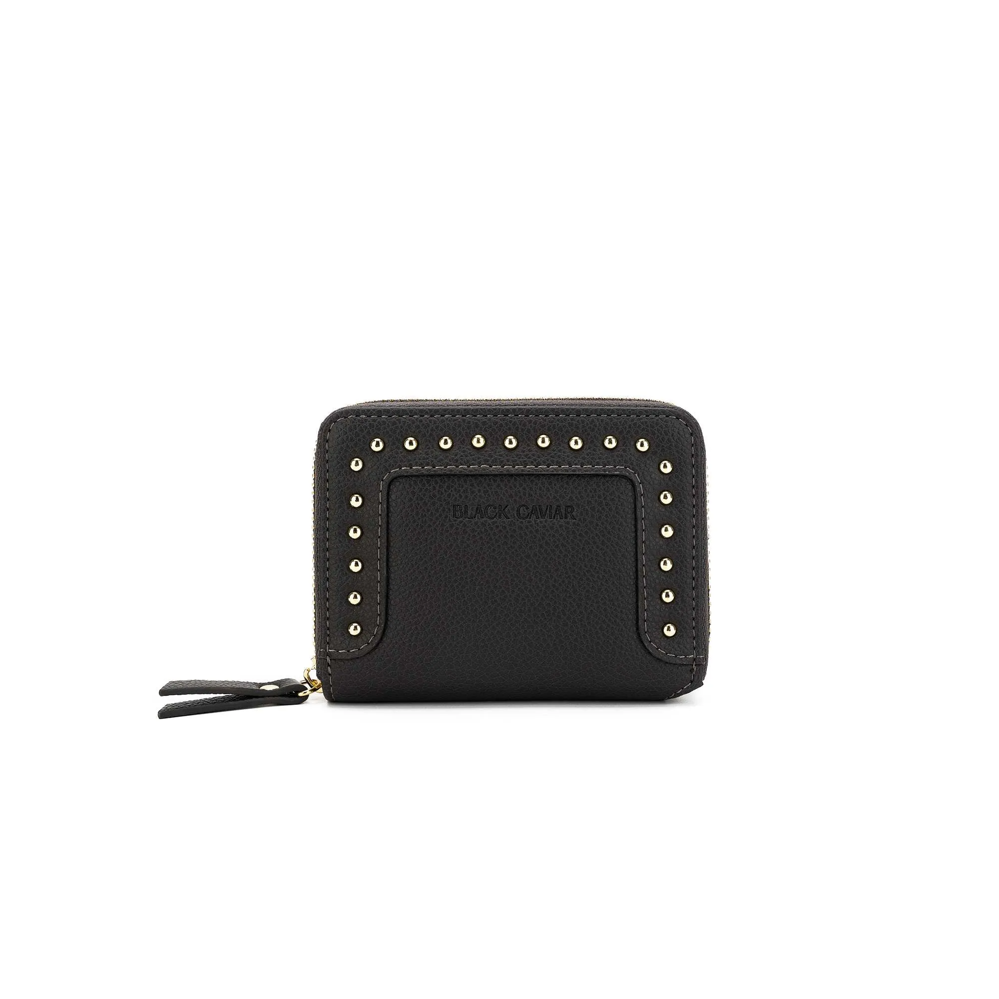 Rebel Grey Studded Mini Wallet