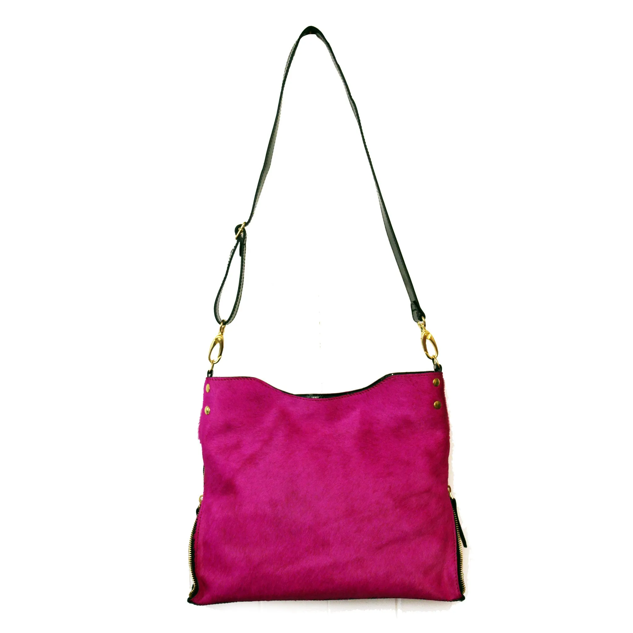 Riche - Fuchsia cow hide handbag