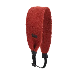 SHEEP STICKY WOOL ADJUSTABLE HEADSCARF-Brick Red Black