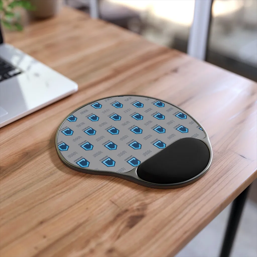 Shield Logo with Waves Mouse Pad With Wrist Rest