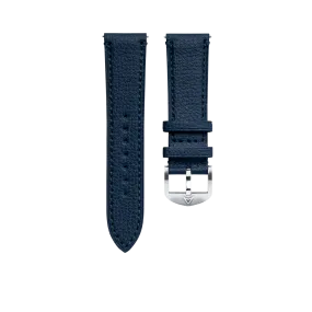 Short Pilot Blue Granolo Leather Strap