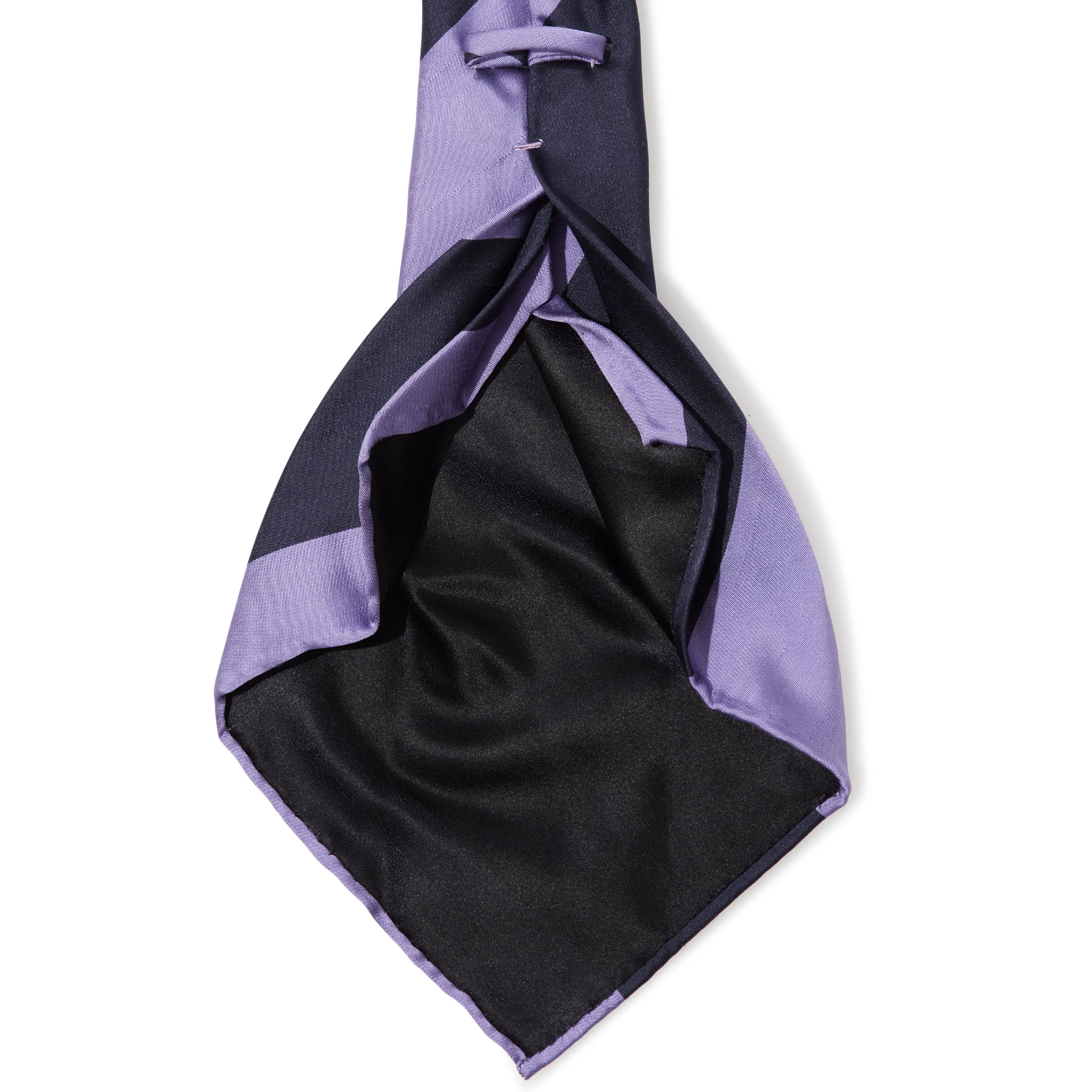 Silk Big Stripe Seven-fold Tie