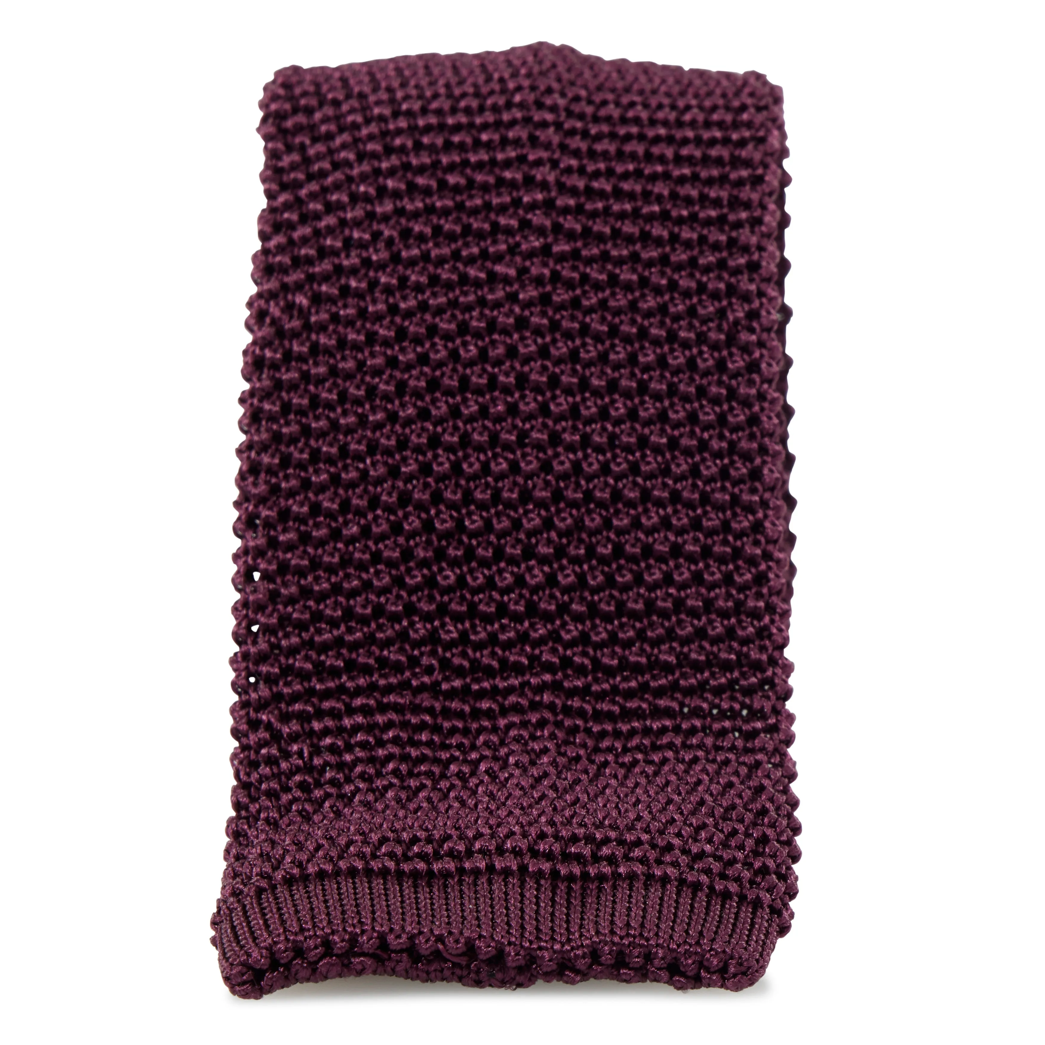 Silk Flat-End Knit Tie