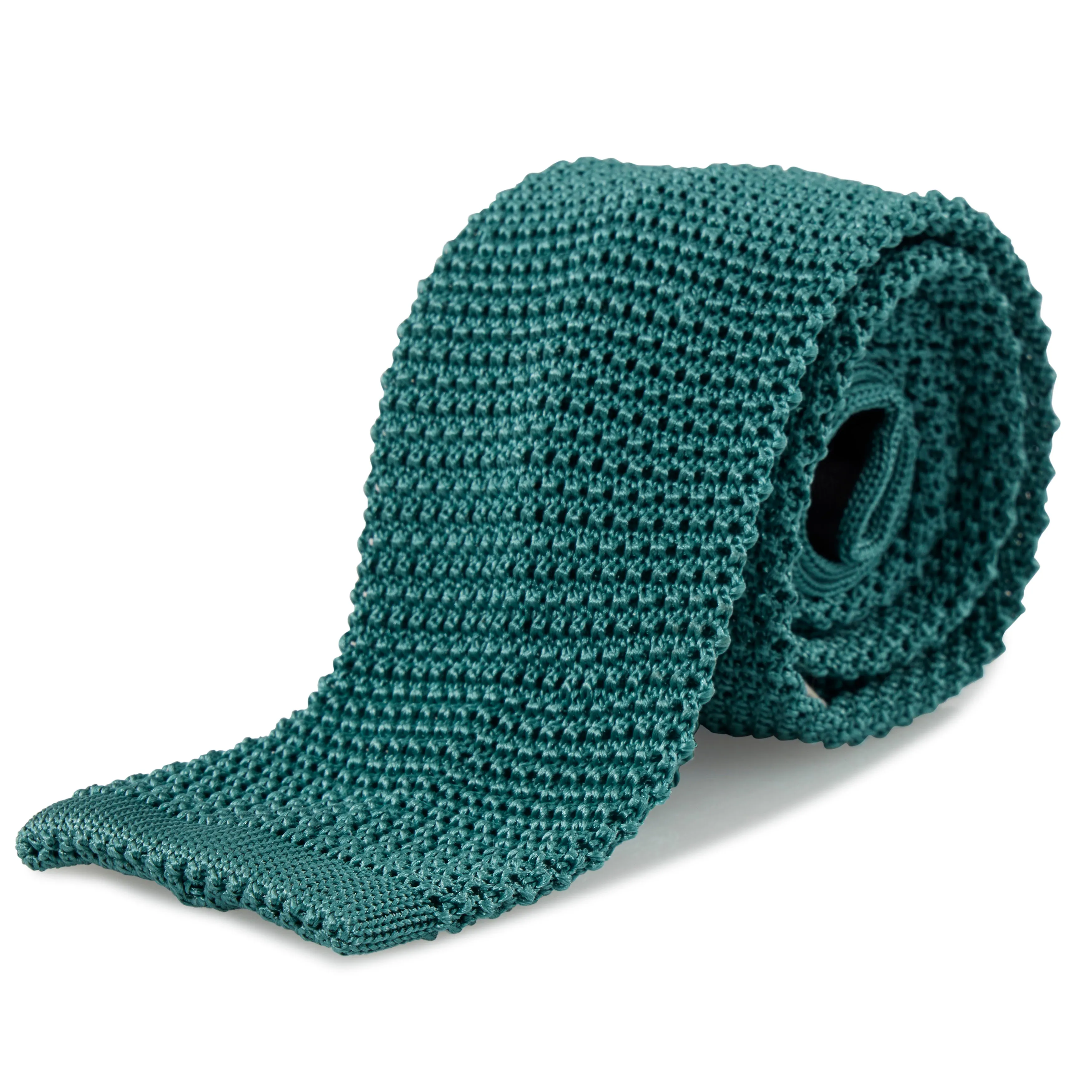 Silk Flat-End Knit Tie