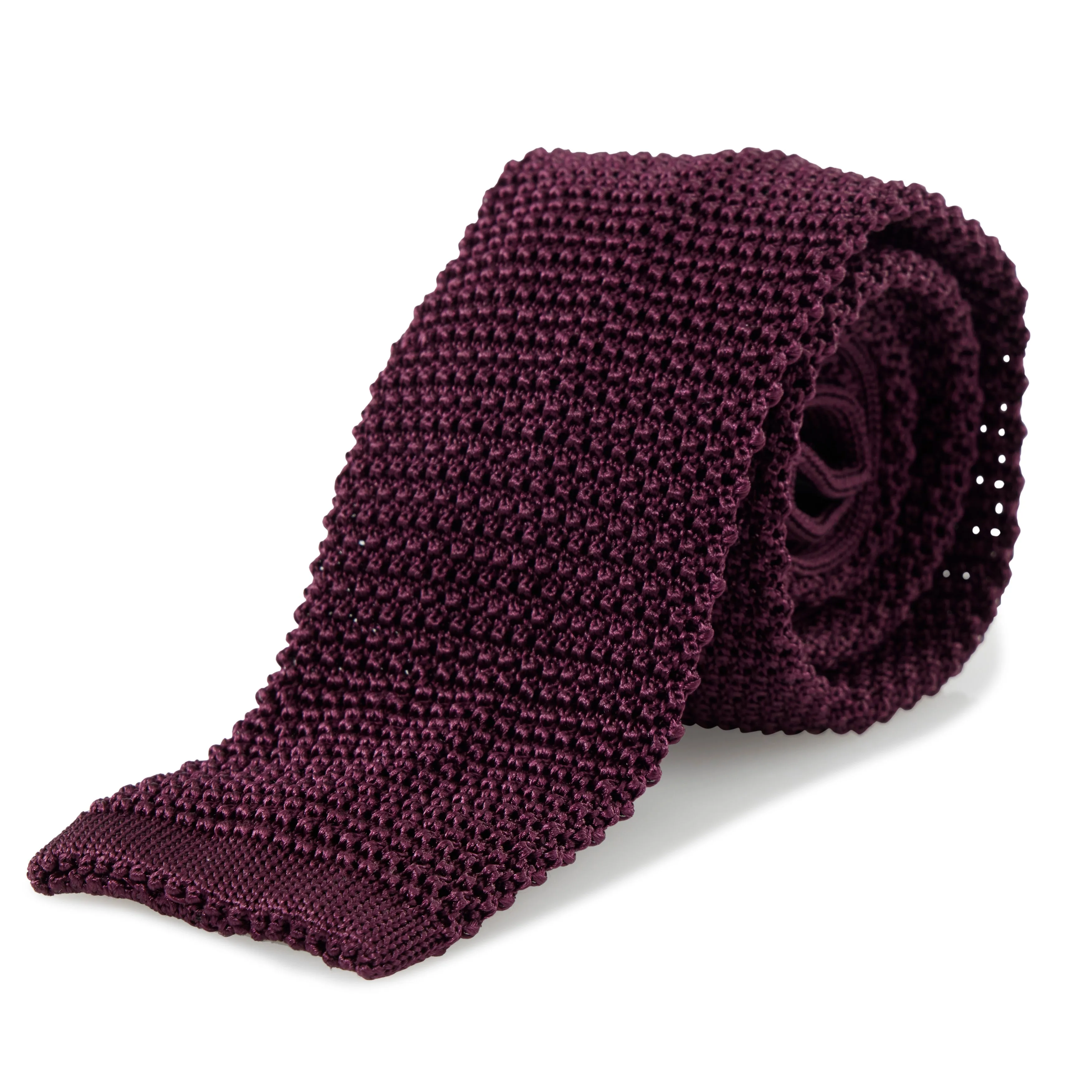 Silk Flat-End Knit Tie