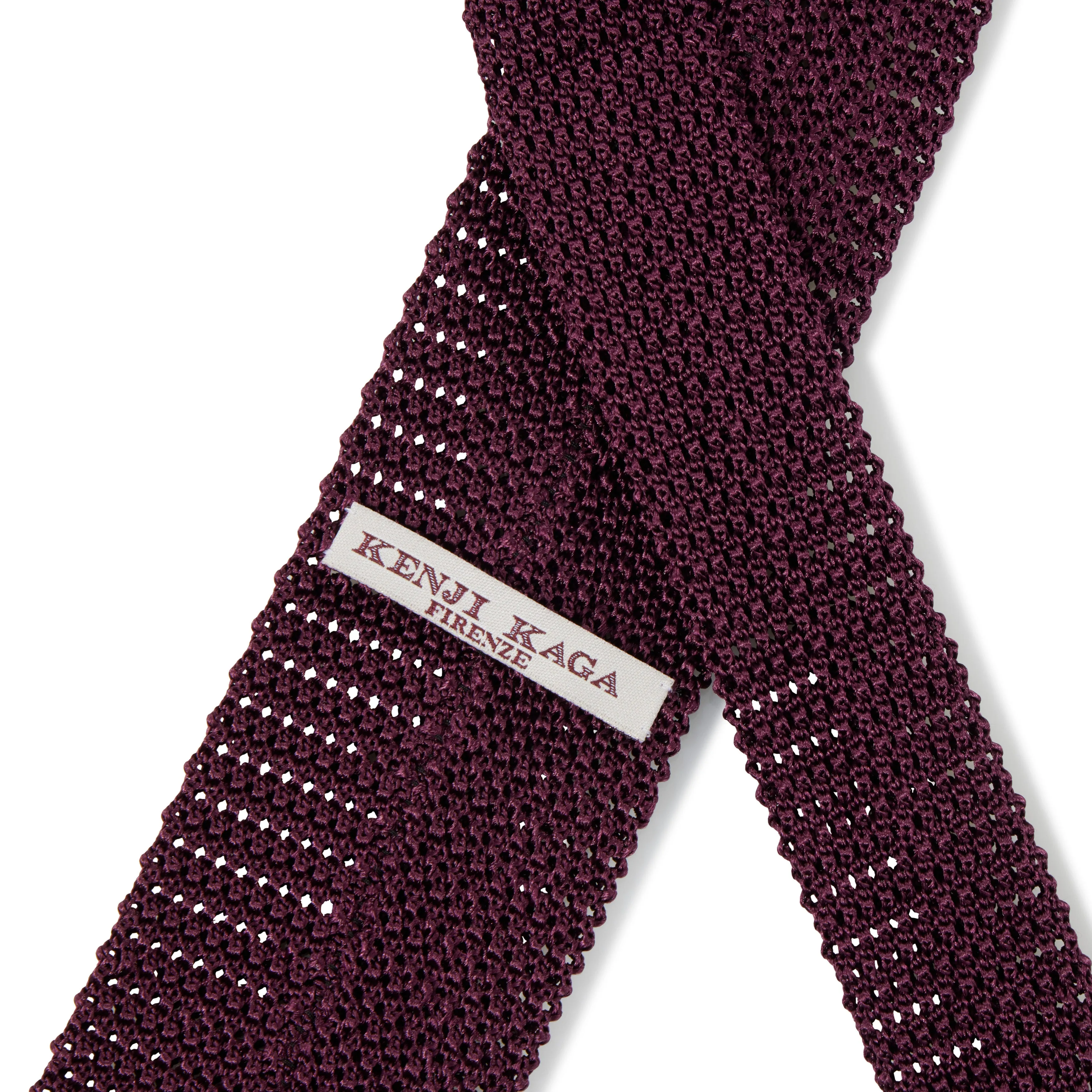 Silk Flat-End Knit Tie