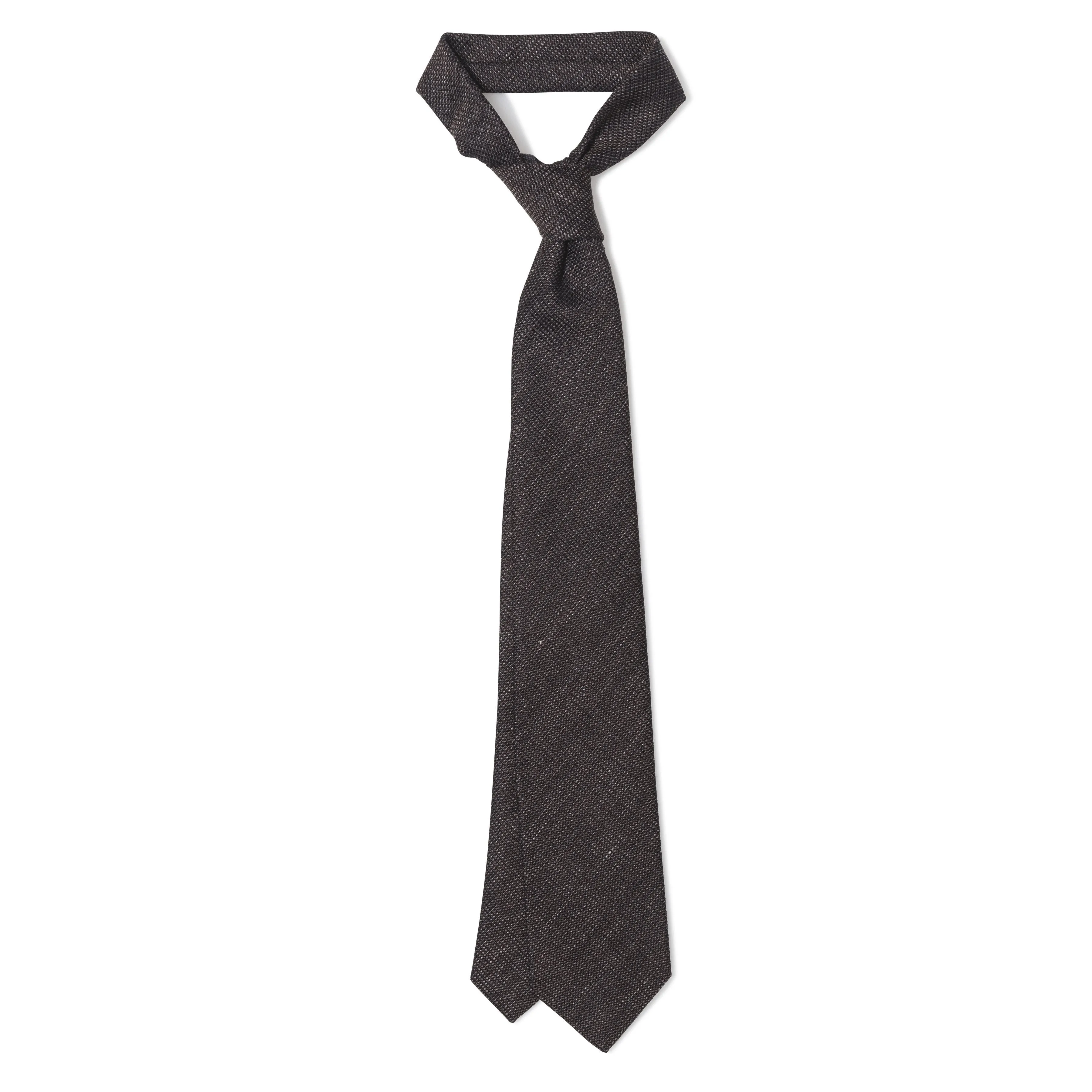 Silk-Linen Tipped Tie