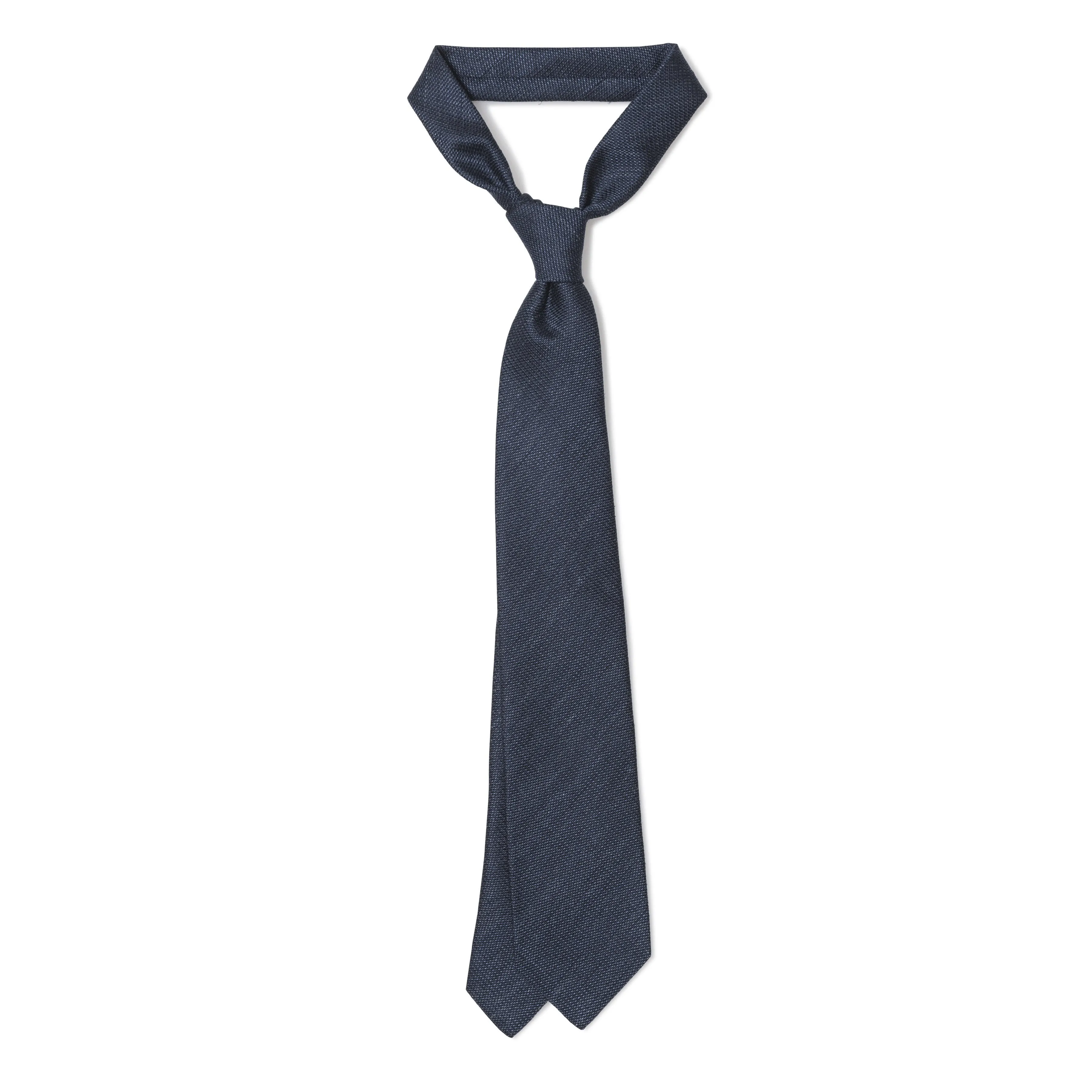 Silk-Linen Tipped Tie