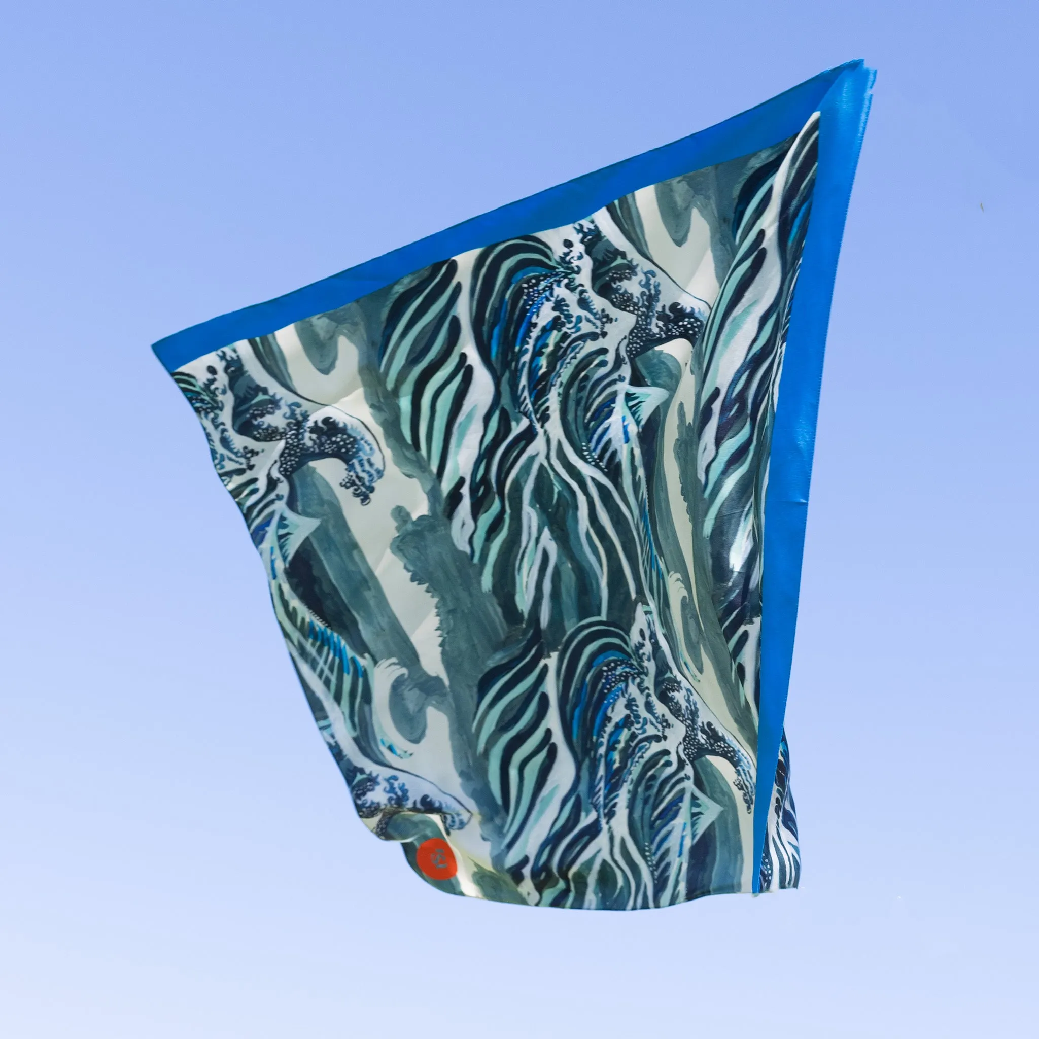 silk scarf - wave