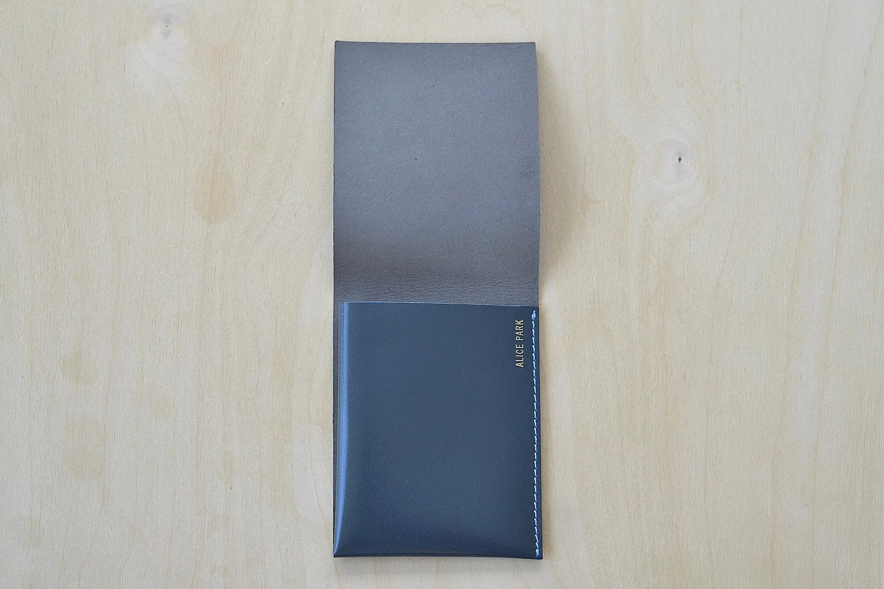 Simple Flap Wallet in Black, Green and Gray Tones Web