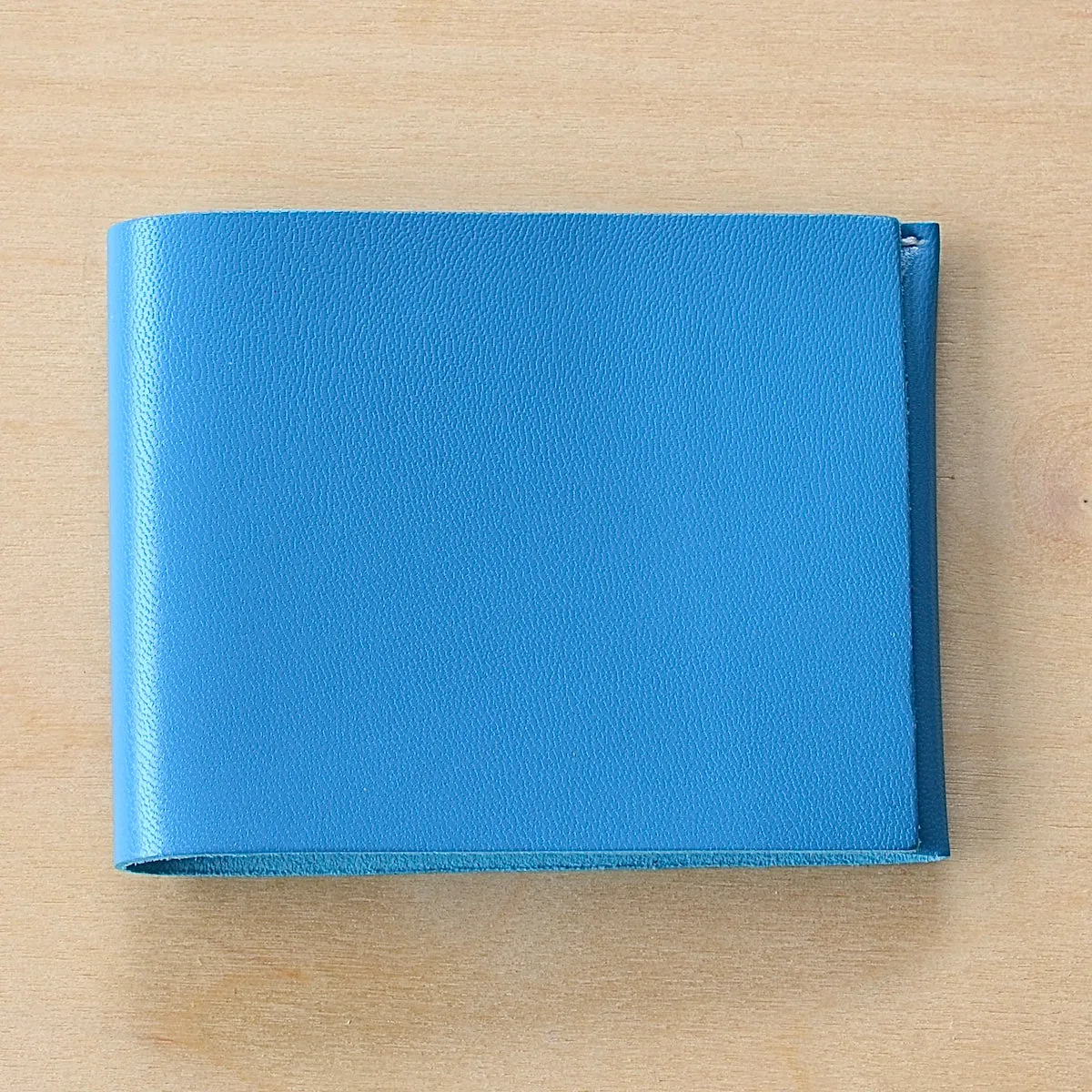 Simple Flap Wallet in blue tones Web