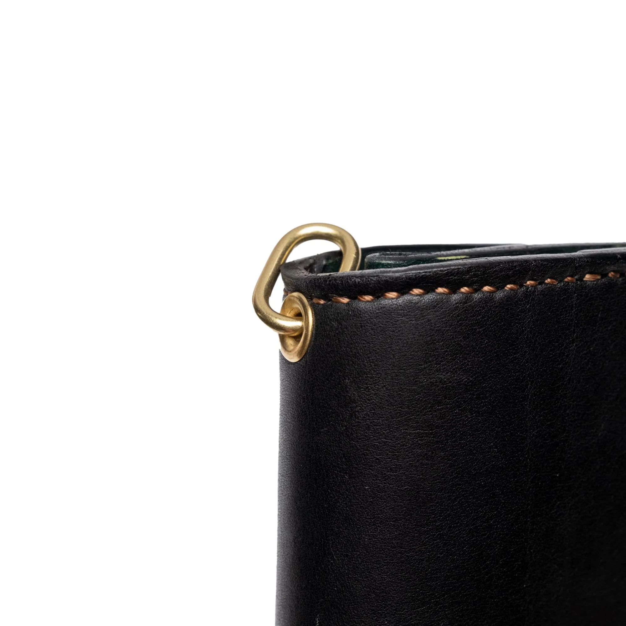 The Black Acre Roper Wallet Black & Green