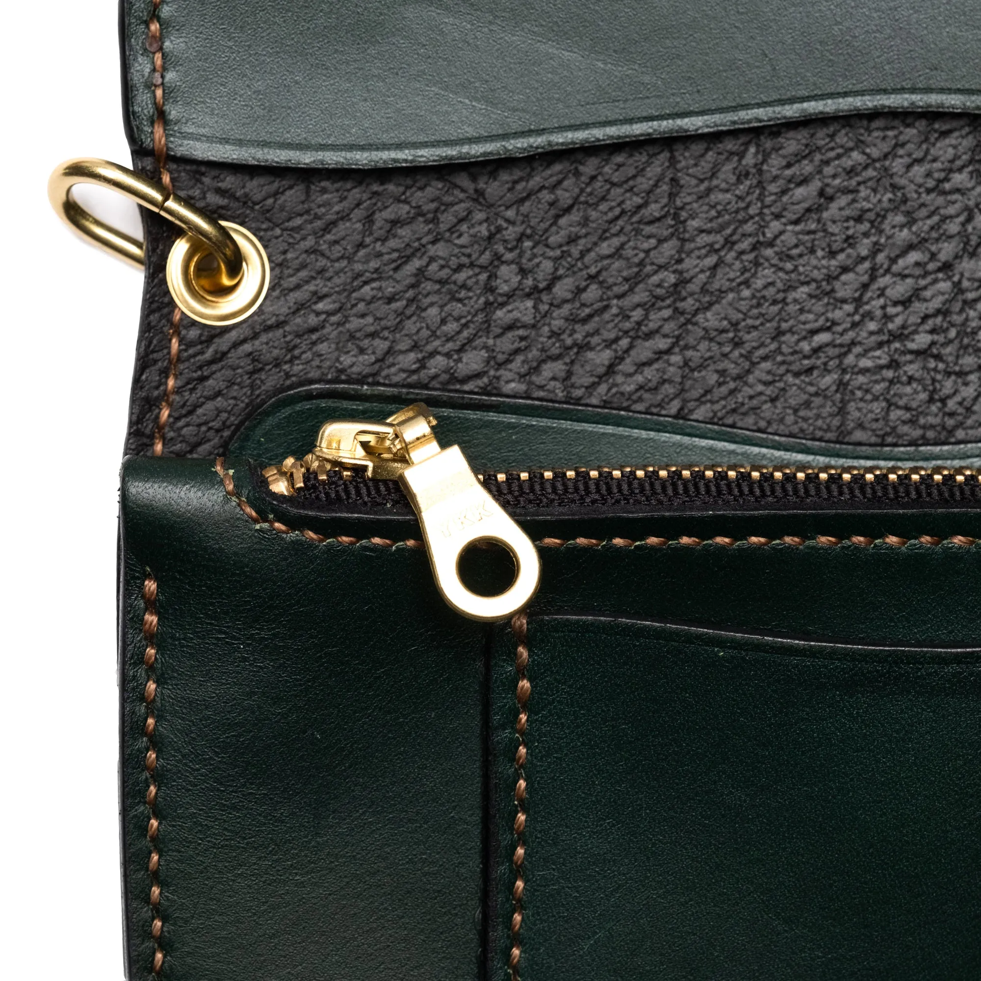 The Black Acre Roper Wallet Black & Green