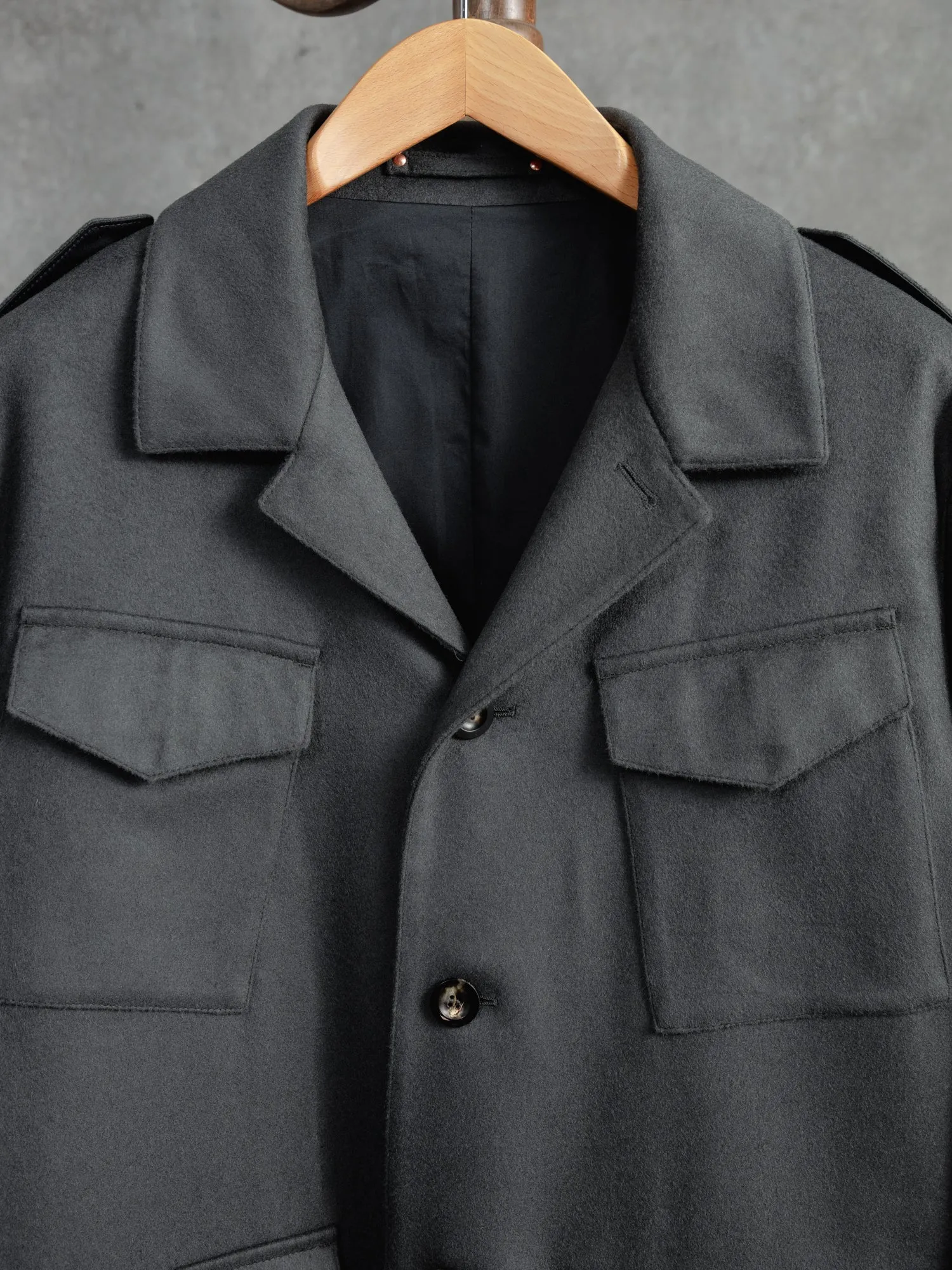 The Doeskin Revere Field Jacket - Cobble Grey