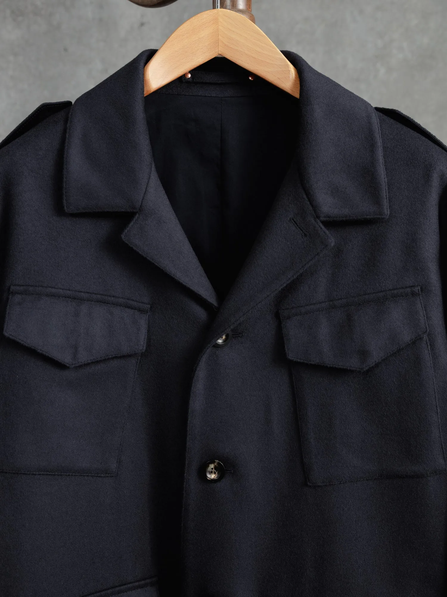 The Doeskin Revere Field Jacket - Navy